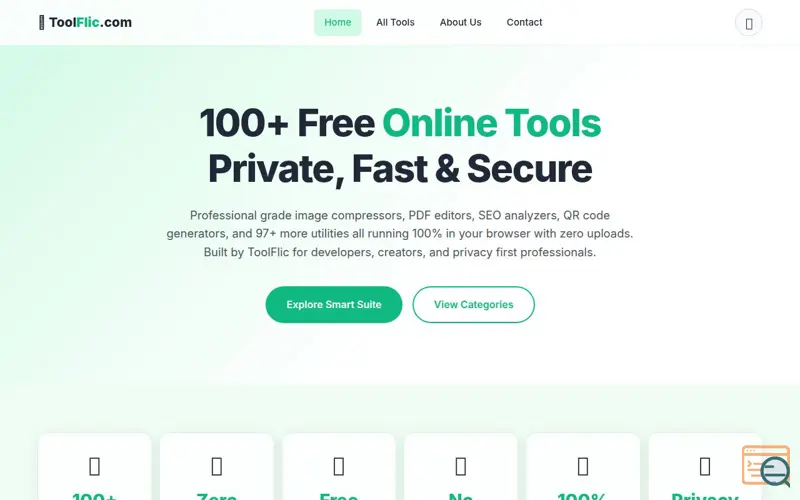 Screenshot of ToolFlic.com
