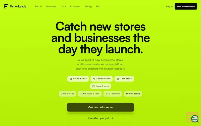 Screenshot of FisherLeads
