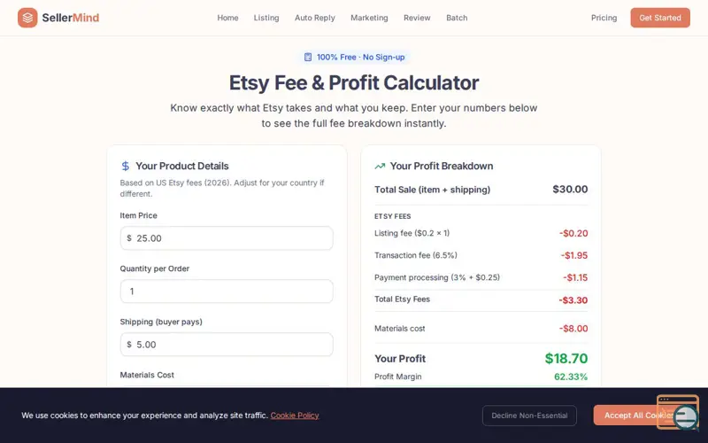 Screenshot of Thesellermind