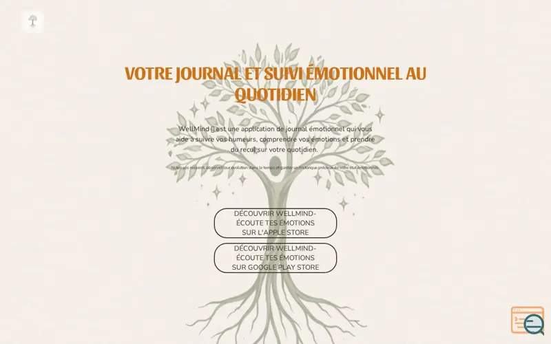 Screenshot of WellMind-Écoute tes émotions