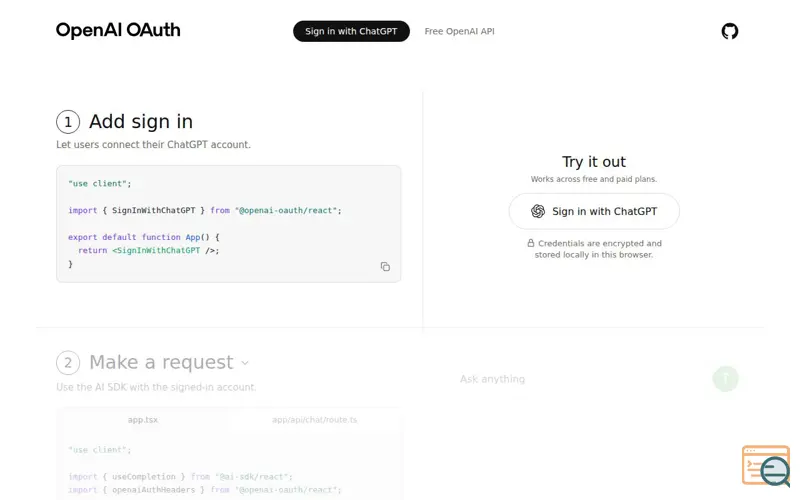 Screenshot of Openai-oauth
