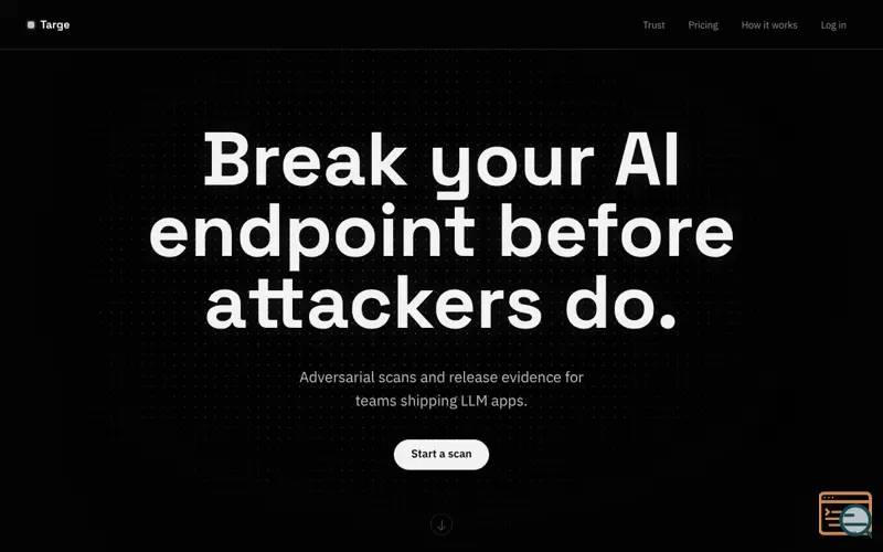 Screenshot of Targe - AI security & audits