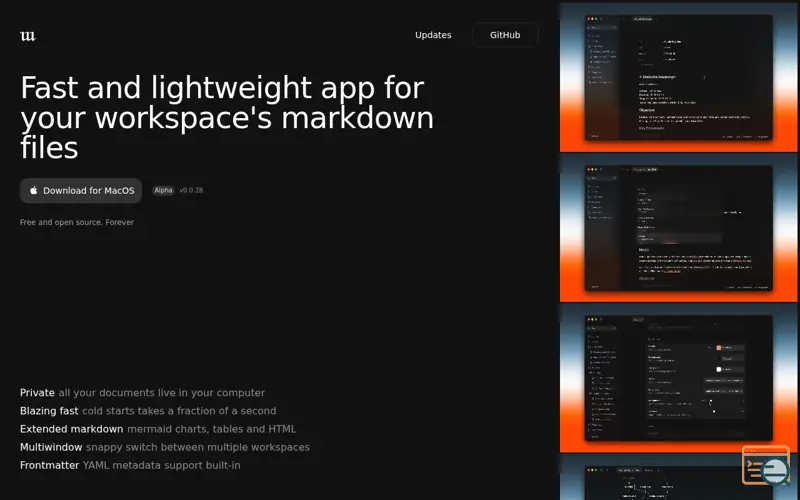 Screenshot of Writer