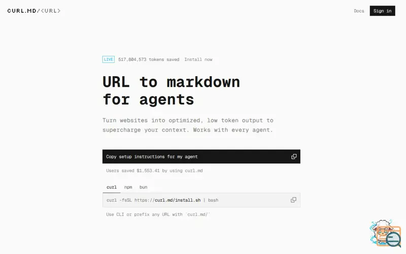 Screenshot of Curl.md