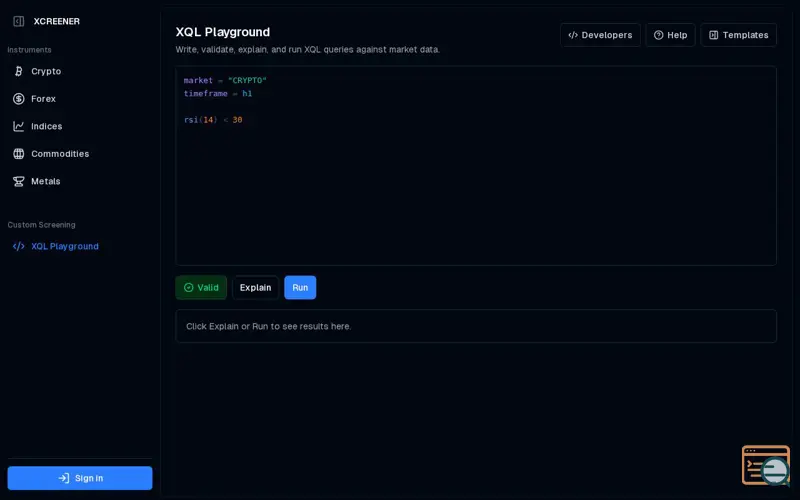 Screenshot of Xcreener