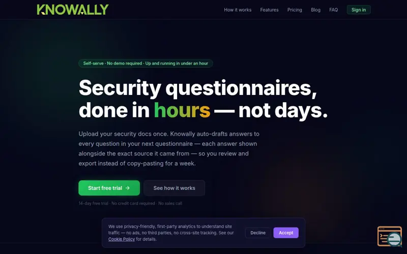 Screenshot of Knowally