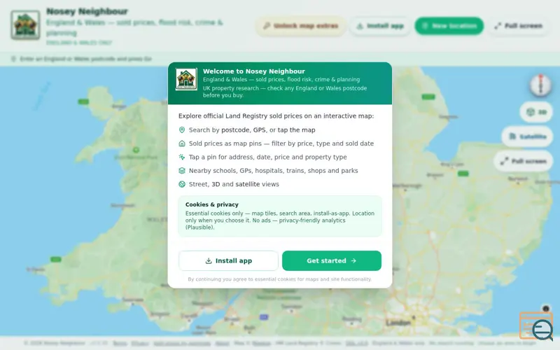 Screenshot of Nosey Neighbour