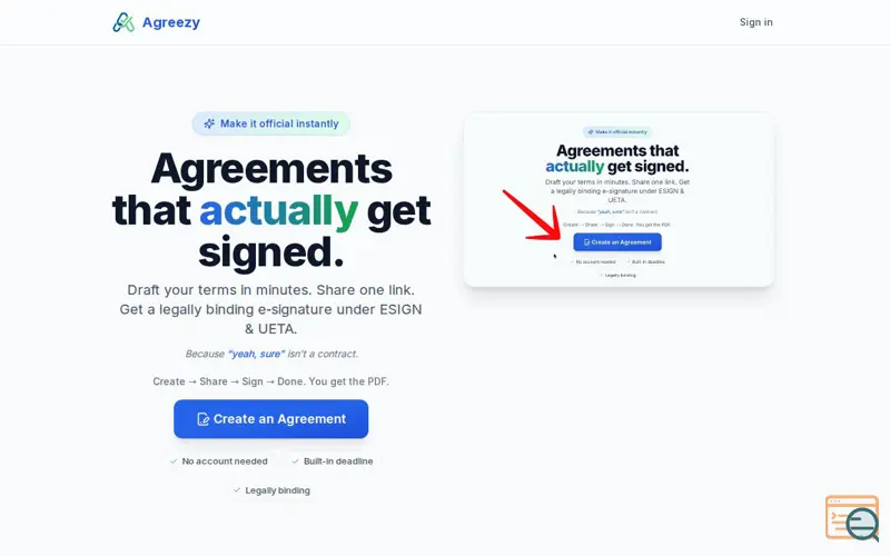 Screenshot of Agreezy