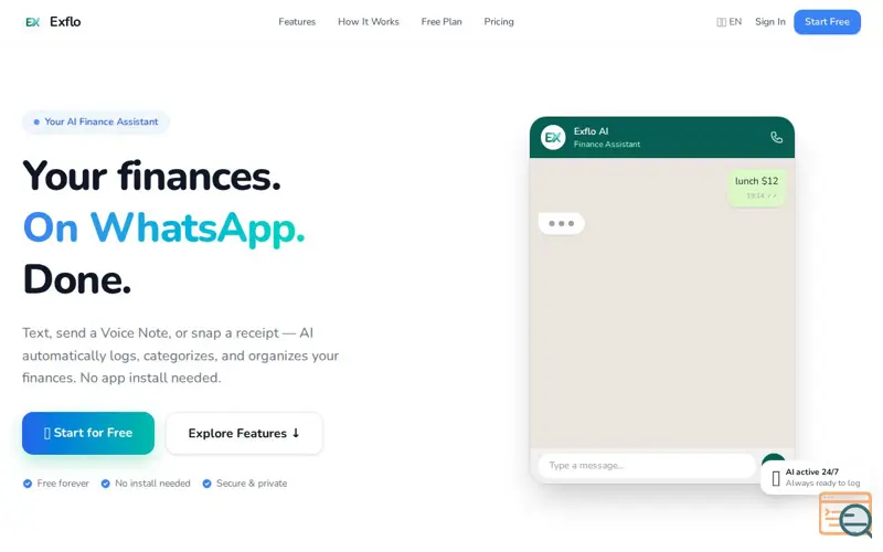 Screenshot of Exflo