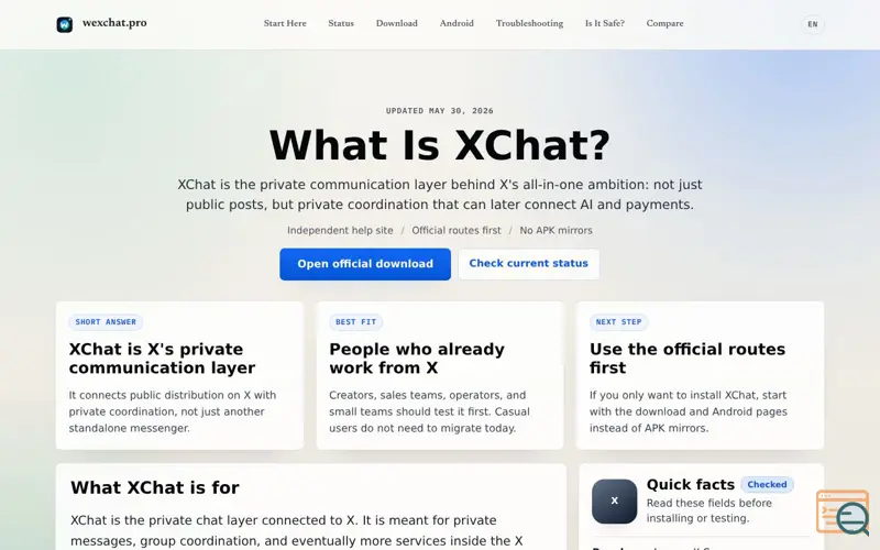 Screenshot of WexChat Pro