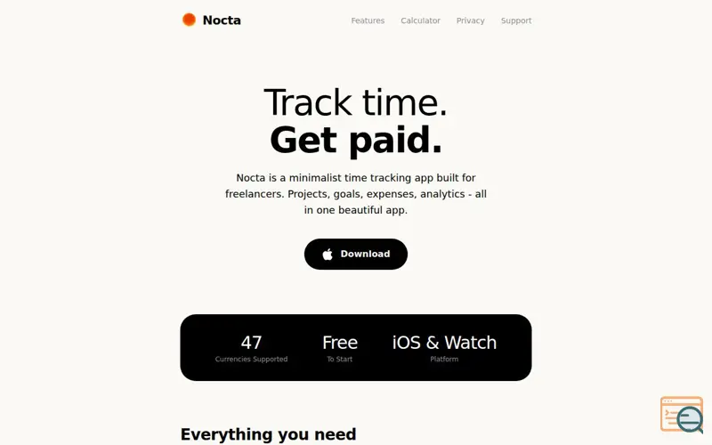 Screenshot of Nocta