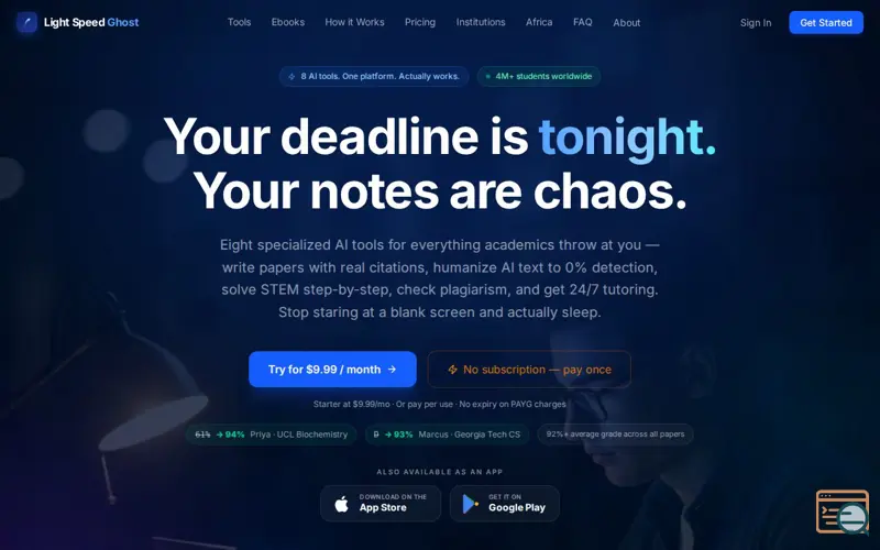 Screenshot of Light Speed Ghost