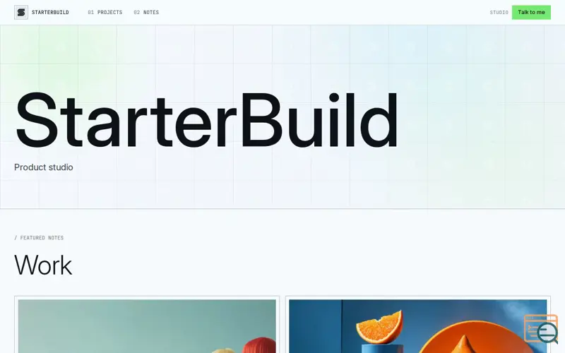 Screenshot of StarterBuild