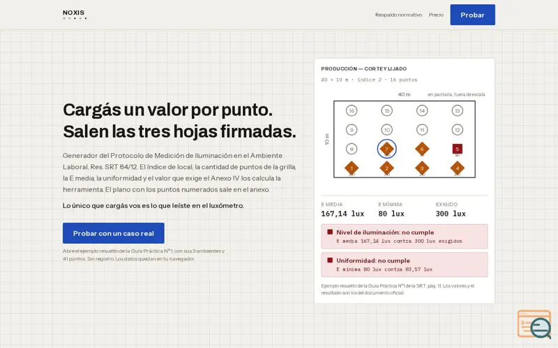 Screenshot of Noxis