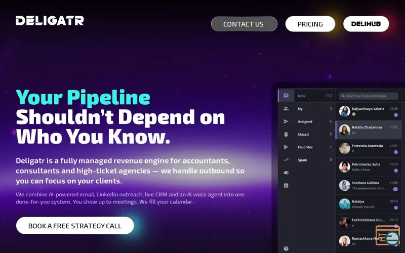Screenshot of Deligatr