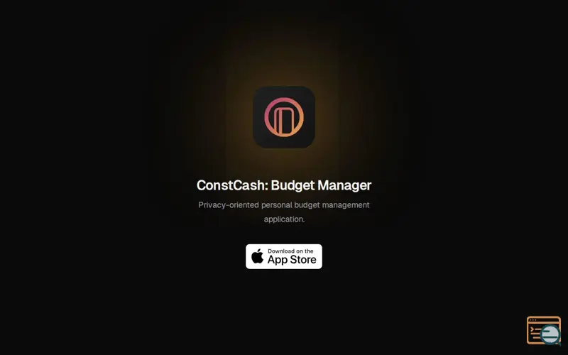 Screenshot of ConstCash