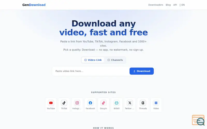 Screenshot of GenDownload