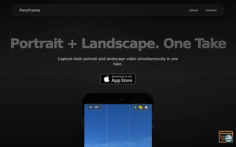 Screenshot of ParaFrame