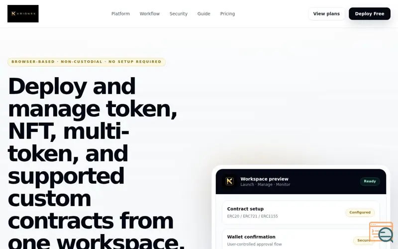 Screenshot of Krionex