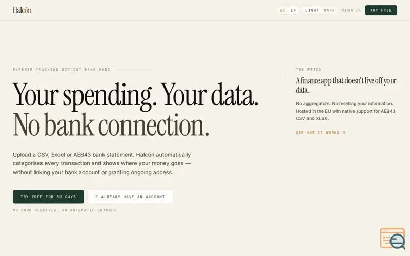 Screenshot of Halcón