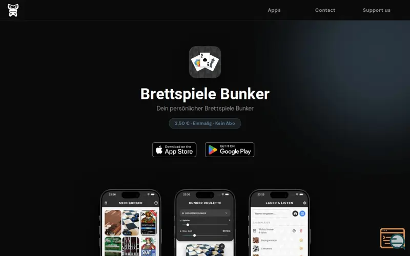 Screenshot of Brettspiele Bunker