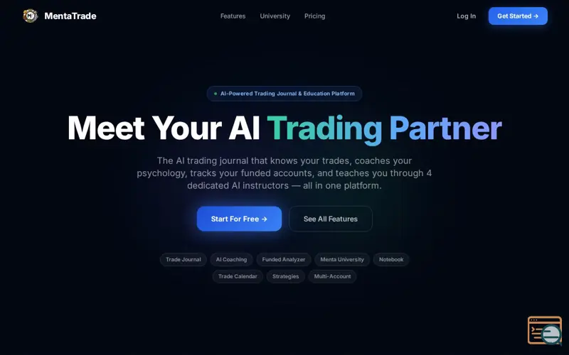 Screenshot of MentaTrade