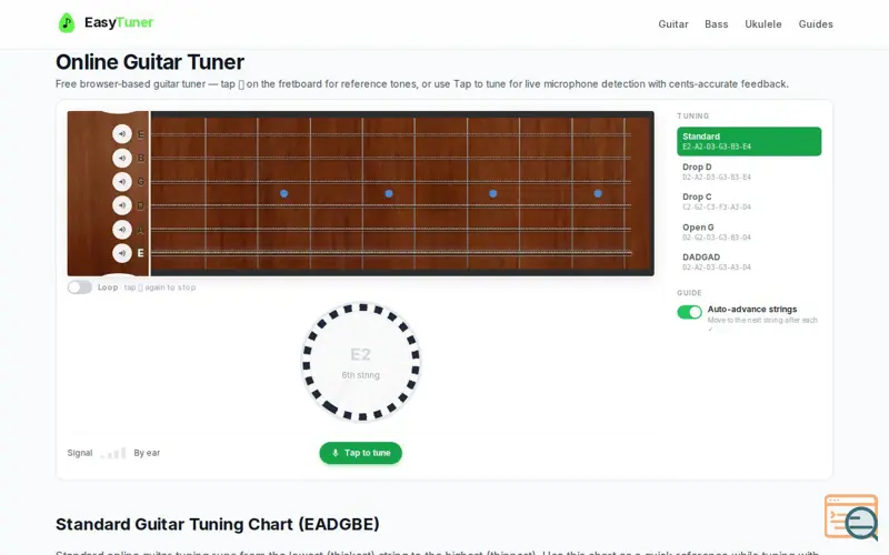 Screenshot of Easy Tuner