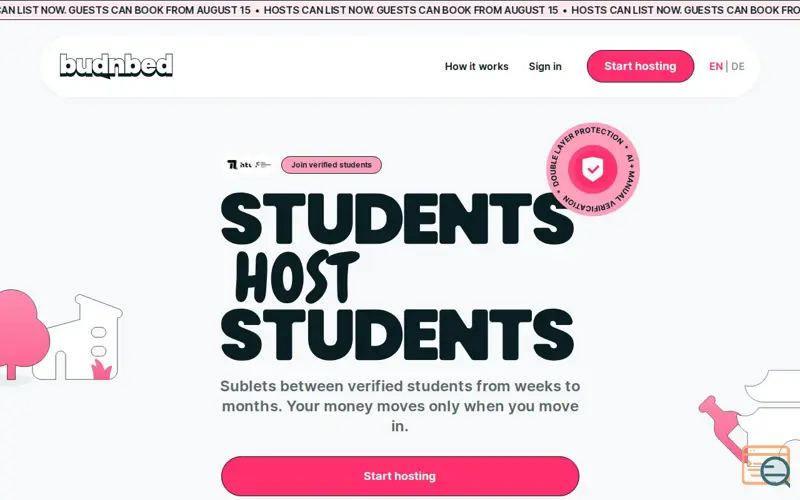 Screenshot of BudnBed