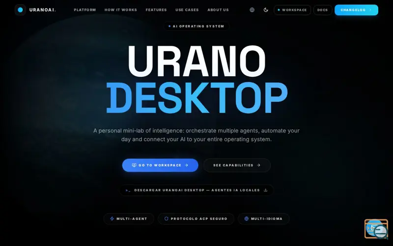 Screenshot of Urano Desktop