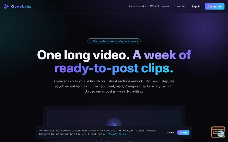 Screenshot of KlydeLabs