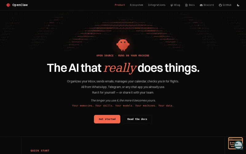 Screenshot of OpenClaw 2.0