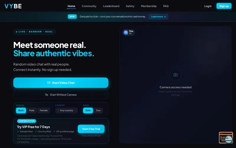 Screenshot of Vybe