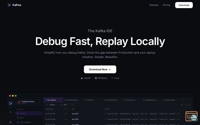 Screenshot of Kafma