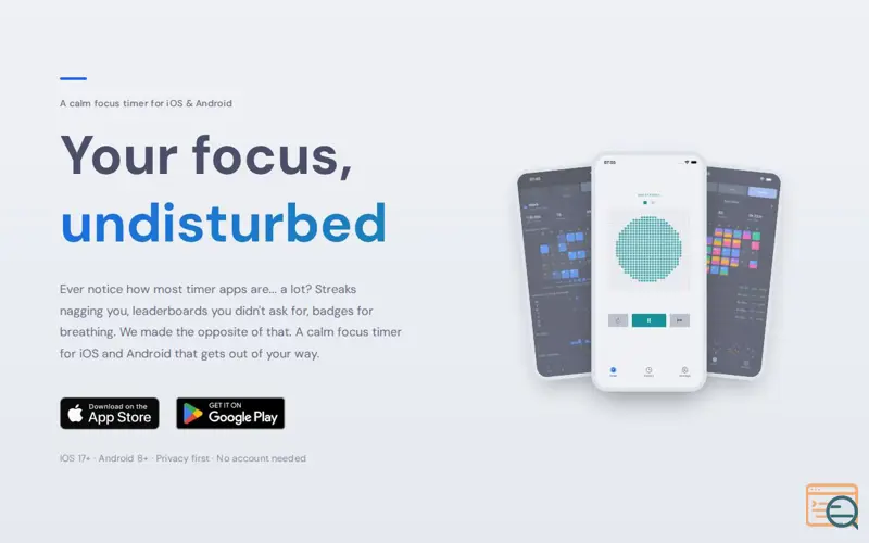 Screenshot of Nagi: Calm Focus Timer