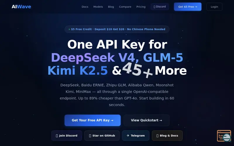 Screenshot of AIWave