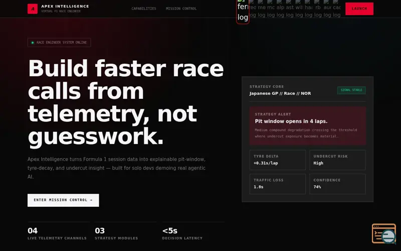 Screenshot of F1 Virtual Engineer