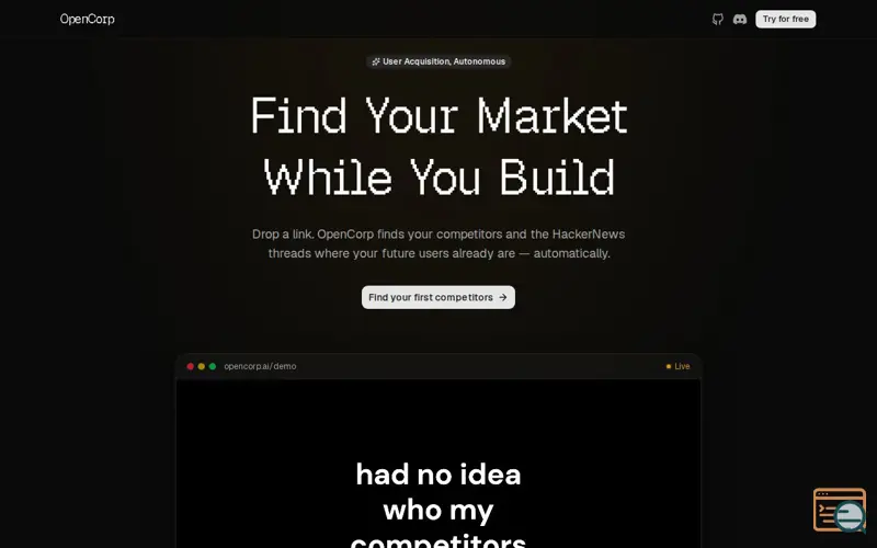 Screenshot of Opencorp