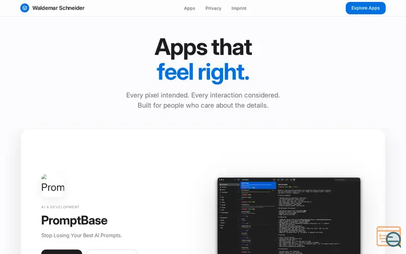 Screenshot of PromptBase
