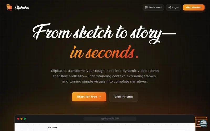 Screenshot of clipkatha