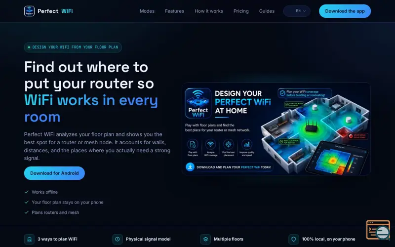 Screenshot of Perfect WiFi