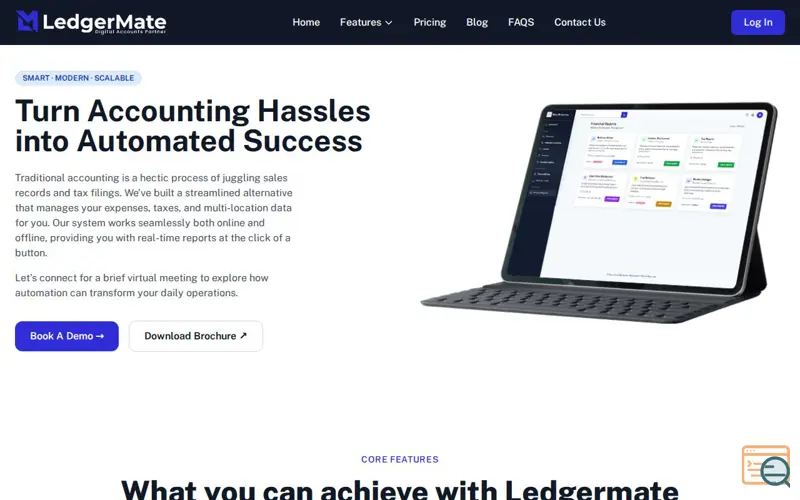 Screenshot of Ledgermate