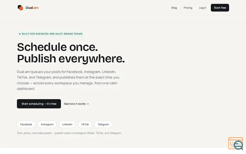 Screenshot of Dual.am