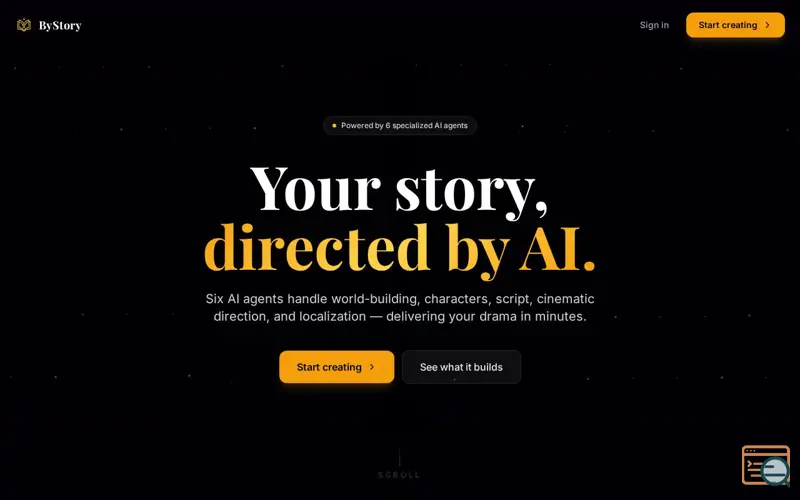 Screenshot of ByStory