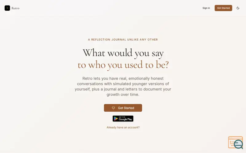 Screenshot of Retro