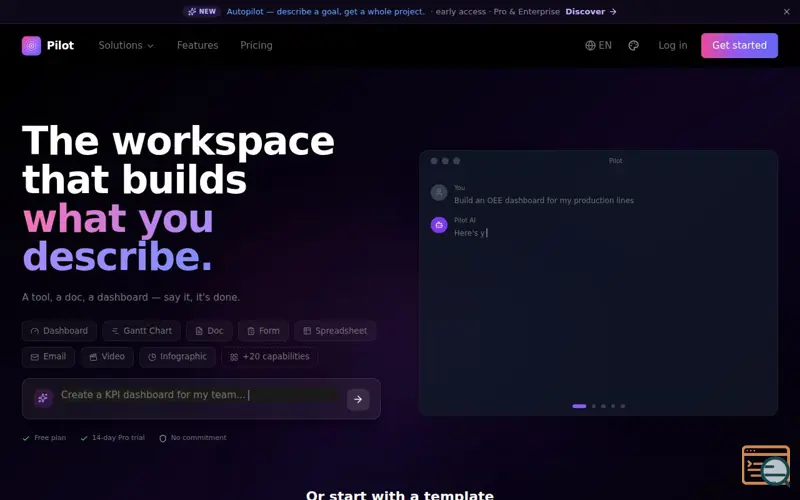 Screenshot of Pilot by i40Pilot