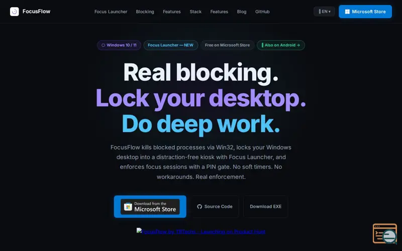 Screenshot of FocusFlow by TBTechs