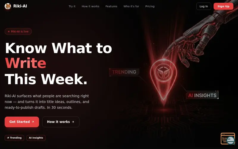Screenshot of Riki-AI