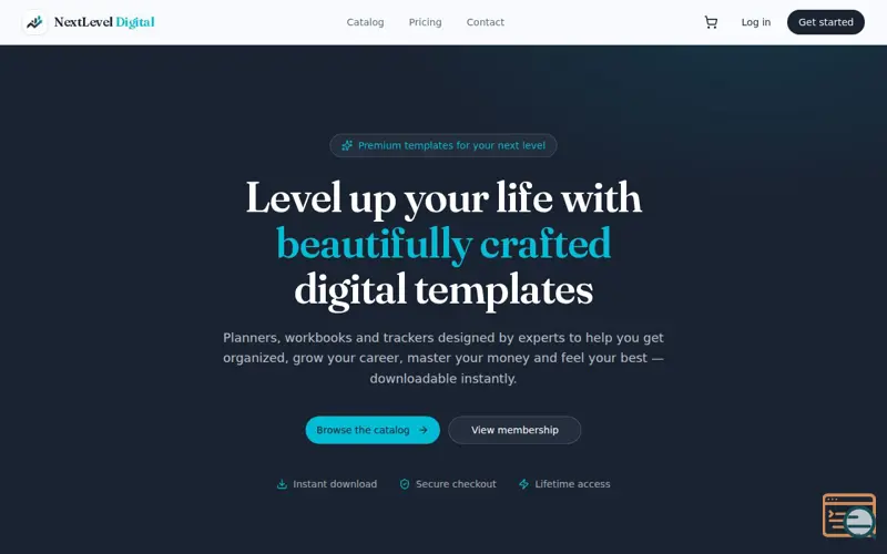 Screenshot of NextLevel Digital Store, a launch using Namecheap DNS