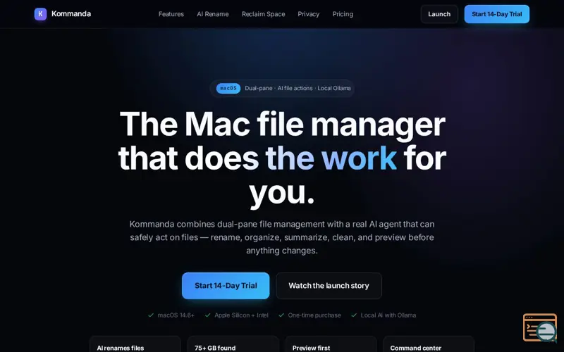 Screenshot of Kommanda