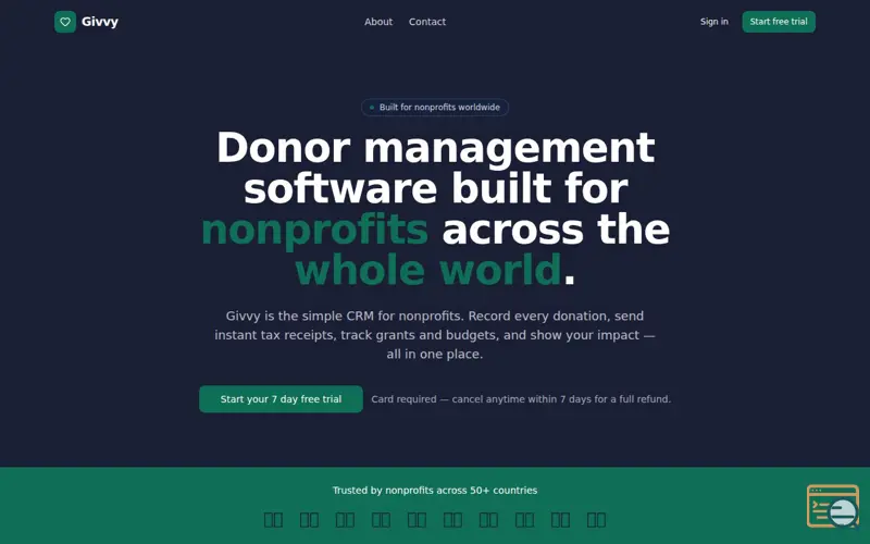 Screenshot of Givvy